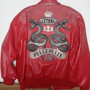 Pelle Pelle Limited Edition Moto Leather Jacket Size 58 Excellent Used Condition